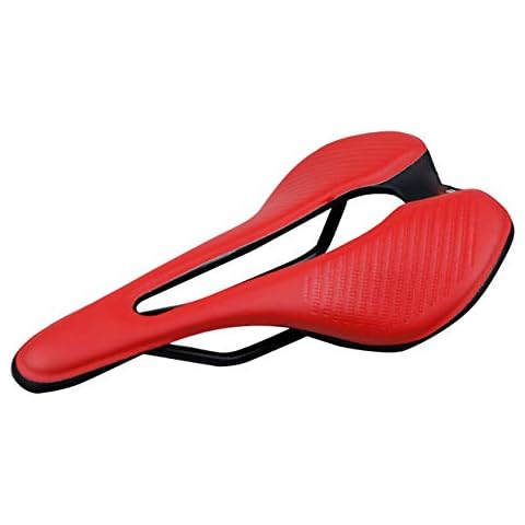 Bicycle Saddle Comfort, Bike Seat Men Waterproof Soft Shockproof Compatible With Mountain Seats And With Touring Saddle,1Red Cover