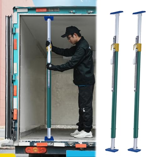 Ratcheting Cargo Bar,Adjustable Cargo Stabilizer Bar for Full-Size Trucks, Portable &amp; Universal Ratcheting Cargo Bar W/Non-Slip Rubber Pads - Keep Stuff from Sliding in Truck Bed, Easy Set