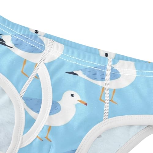 Wusikd Seagull Boys' Underwear Cotton Cute Boys Briefs Soft Toddler Underwear 2T4