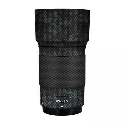 Manteau de protection haut de gamme en vinyle Mamba vert pour objectif Nikon Z 85mm