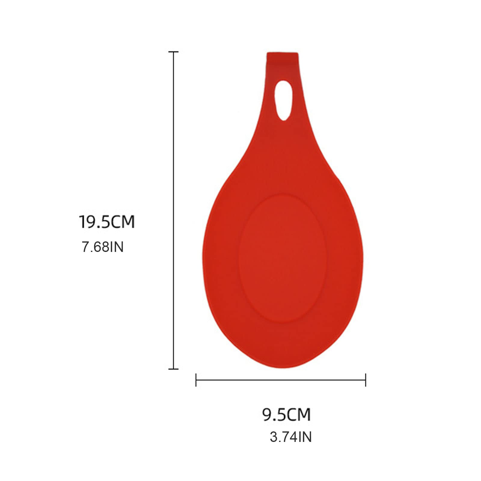 Silicone Heat Resistant Spoon Mat Rest Table Cutlery Fork Holder Utensil Spatula Kitchen Gadget Tool Non-slip Waterproof Spoon Shelf Supports Pegs Heat Resistant Silicone Holder Clips Spatula Pad