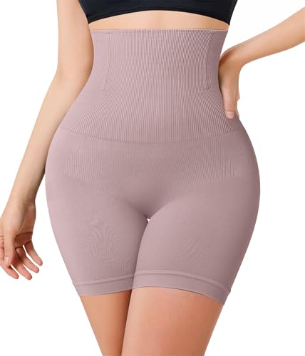 Image of Nebility Tummy Control Shapewear Shorts High Waist Butt Lifting Panties Seamless Body Shaper Thigh Slimmer