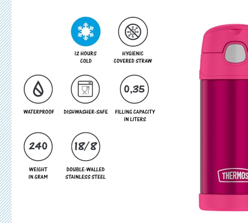 THERMOS kids FUNTAINER Thermosflasche 0,35 l, 12 h kalt, raspberry pink – Ansicht 5