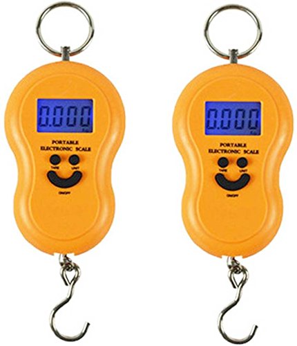 Stealodeal Plastic Electronic Digital Weighing Scale - (50Kg, Orange) (Pack of 2)-image-28