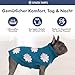 Spark Paws Strick Hundepullover – Ultrasofter, Warmer Winterpullover für kleine, mittlere & große Hunde – Dehnbarer Hundepullover für French Bulldogs, Pitbulls, Hündinnen & Rüden, (Flower,3XL)