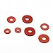 Insulating Washers M2 M2.5 M3 M3.5, 15 Size, 1500 pcs