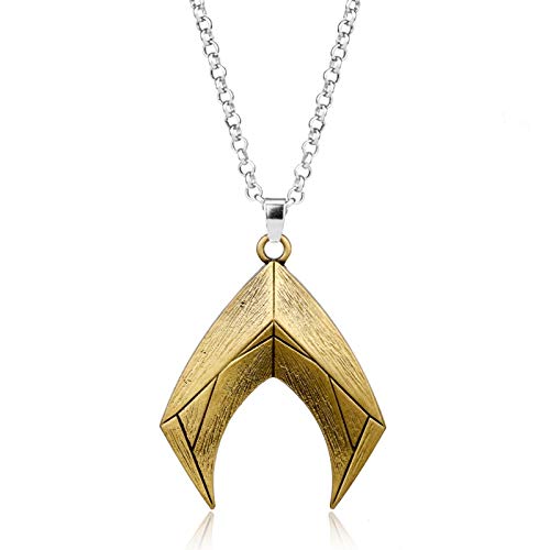 Preisvergleich Produktbild Justice League Statement Halskette Dc Comics Superhelden Aquaman Anhänger Anhänger Männer Frauen Geschenk Film Schmuck Zubehör Ys77