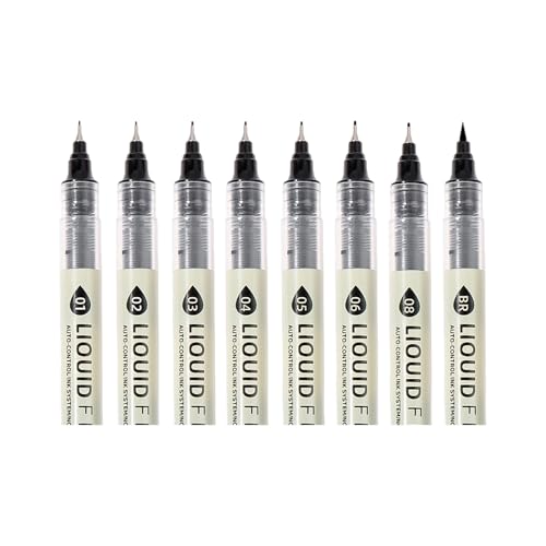 3/4/5/6/7/8 PCS Fineliner Pen Art Pens Liner Set Fineliner ForڍׂȃR~bNC[NƖ̃XPb`p̒FCi[