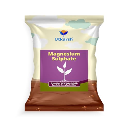 Image of Utkarsh Epsom Salt - Magnesium Sulphate for Plants Growth and Home Garden | 100% Water Soluble Fertilizer | Enhances Photosynthesis & Nutrient Uptake (5 Kg; Pack of 1)