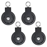 Patioer 4 Pack Cable Pulley 3.54 in/90 mm Silent Nylon Gym Cable Pulley Wheel, 360 Degree Rotation Traction Wheel DIY Attachment for LAT Lift Pulley System, Lifting Blocks, Home Gym Equipment