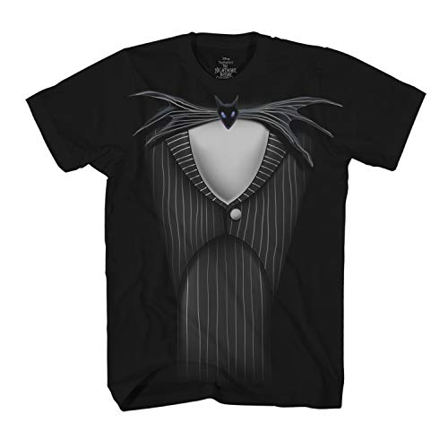 T-shirt Jack Skellington L'Étrange Noël de Monsieur Jack costume vitrail noir taille M