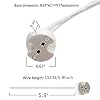 Mr16 Socket,10 Pack 2 Pin Halogen Mr16 Lamp Holder Gu5.3 Socket GY6.35 Ceramic Lamp Holder with M3 Clearance Hole Fixings.