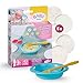 Produktbild BABY born Fütterset für Puppen - Inkl. Teller, Löffel & 5 Mahlzeiten-Bildern - Hochwertiges Puppenzubehör - Geeignet für Kinder ab 3 Jahren