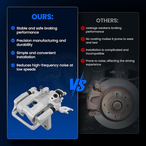 Image of Rear Brake Caliper Assembly for Acura TSX 2010-2014 2.4L 3.5L
