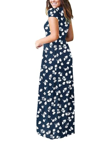 Image of AUSELILY Women's Classic Short Sleeve Loose Plain Casual Long Maxi Dresses for Women 2026
