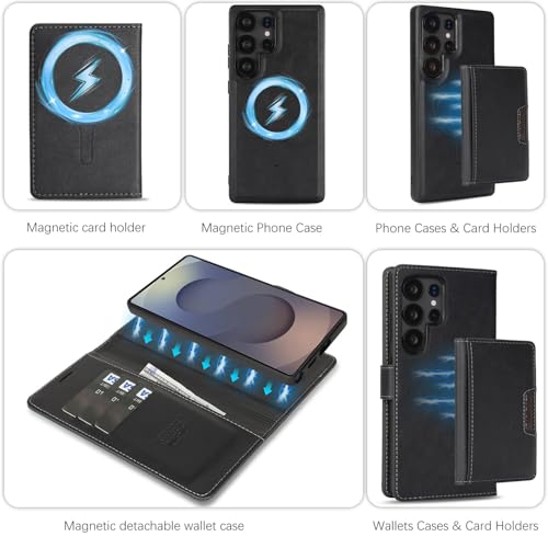 Étui portefeuille Galaxy S23 noir idéal pour voyager léger au quotidien - 3