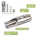 Pig Nipple Waterer for Barrel Kit Stainless Steel Pig Drinker Feeder with Brass Water Tank Connector Kit Automatic Pig Waterer System for Hog Goat Sows Piglets (3 Pig Drinker)