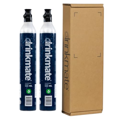 Drinkmate 14.5 oz CO2 Cartridges for Soda Makers (Set of 2)