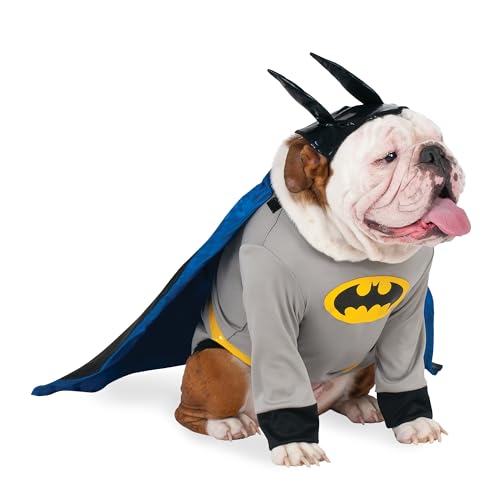 Rubie‘s Official DC Batman-Kostüm für große Hunde, Größe XXL, Hals bis Schwanz 91,5 cm, Brust 81 cm Karneval