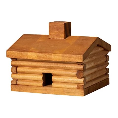 medium Log Cabin Cedar Incense Burner comes with 10 cedar cones Cover