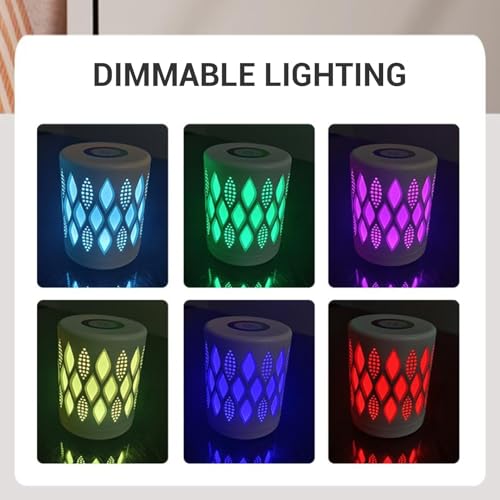 Lámpara de noche táctil portátil LED multicolor miniatura 2