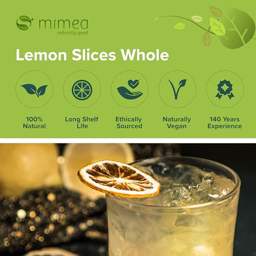 Mimea Lemon Slices Whole | 1kg | Quality Ingredients | Dried Fruit | Natural | No Additives | Cocktails | Garnishes | Baking | Food Grade