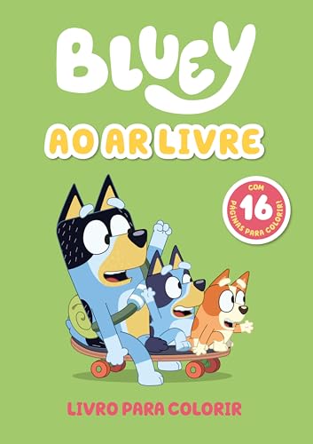 Bluey ao Ar Livre Livro para Colorir: