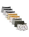 Basic Treasure 8er-Pack Boxershorts Jungen aus Oeko-TEX Baumwolle, Kinder Unterhosen, Unterwäsche für Jungen (DE/NL/SE/PL, Numerisch, 122, 128, Regular, Fahrzeug- und Baustellenmotive)