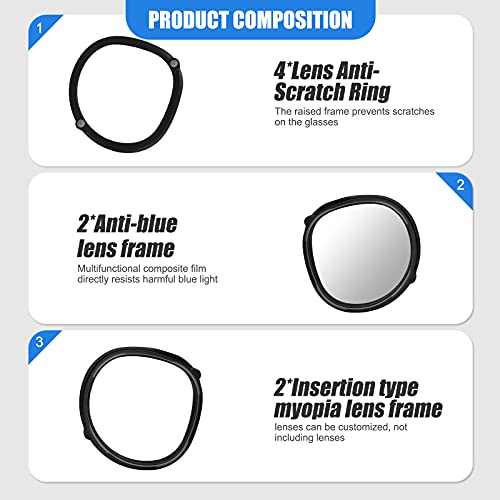 Vakdon VR Lens Protectors Scratch Pad voor Oculus Quest 2 VR Headset, inclusief VR Bijziendheid Bril frame Compatibel… - Image 6