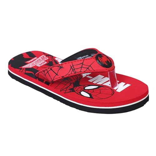 Image of Kidsville Official Marvel Comics Spiderman Printed Kids Boys Flip-Flop | Soft, Non-Slip, Indoor, Outdoor, House Slipper, Comfortable & Durable Footwear for Children
