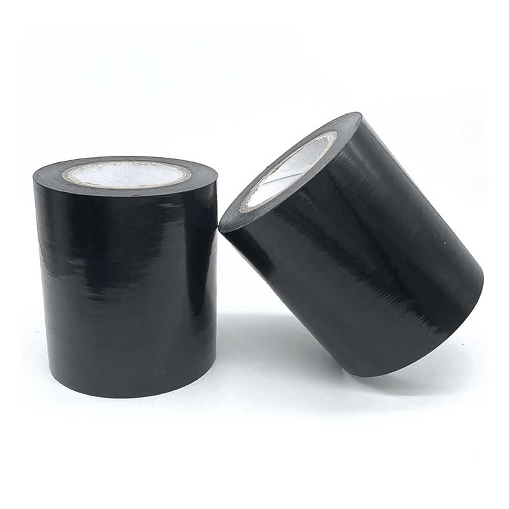 Cinta de película protectora de PE negra for aleación de aluminio, ascensores y acero inoxidable - Cinta de polietileno de alta viscosidad, 1 rollo(40cmx100mx0.1mm)