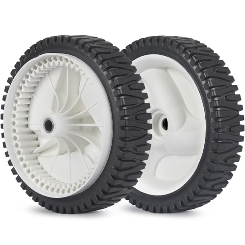 GICOOL 583719501 194231X460 532403111 Lawn Mower Front Drive Wheels, Replacement Wheels for Craftsman Husqvarna Mowers, 2 Pack