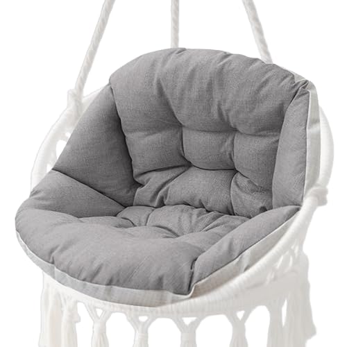 Generisch Cojín de asiento para cáscara de huevo, asiento de jardín con cojín de repuesto para silla de huevo, cojín de asiento cómodo con espuma de recuperación lenta para interior y exterior