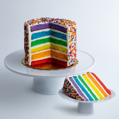 Carlo’s Cake Boss Vanilla Rainbow Cake, Small 6” Size - Serves 6 to 8 - Birthday Cakes and Treats for Delivery - Ideal Gift for Women, Men and Kids - Baked Fresh Daily, Delivered Frozen in Dry Ice