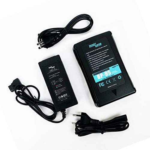 Inno Gene 95Wh 6600mAh BP-95 V-Mount V-Lock Camera Battery and Adapter for Sony