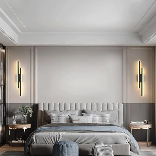 Image of String LED Wall Lights for Bedroom, Living Room, Hallway, Stairs & Kids Room | Warm White Wall Mounted Night Lighting - (1 Pack)