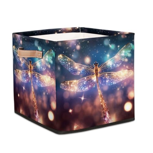 Dusviba Fantasy Space Dragonfly Foldable Storage Cube with L
