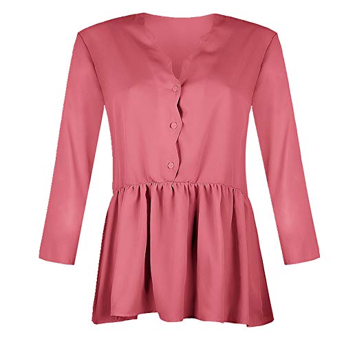 Preisvergleich Produktbild Nobrand Langarmshirt für Damen, einfarbig Gr. Small, rose