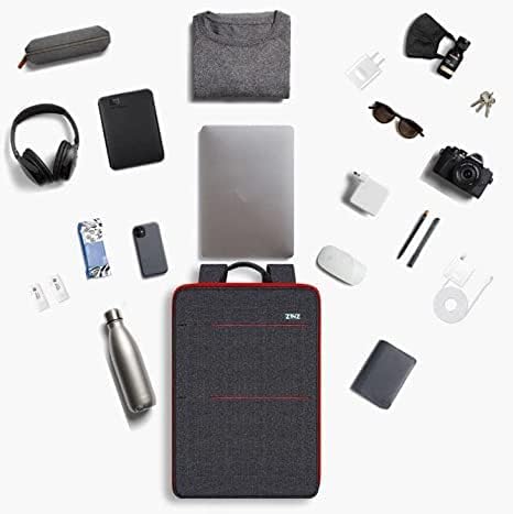 Miniatura 5 de ZINZ Mochila delgada y expandible para laptop, resistente al agua, compatible con MacBook AirPro de 13-14 pulgadas, XPS 13, Surface 13, 13.5