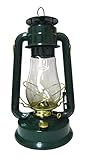 V&O 310-80041 Supreme Brass Trim Oil Lantern, Green