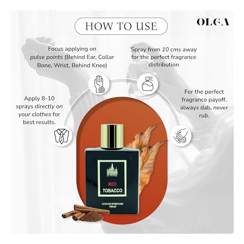 Image of OLGA Perfume For Men And Women - Spicy Tobacco Woody 100 ML | Premium Long-Lasting Unisex Perfume | Luxury Eau De Parfum (EDP) | Best Perfume Gift
