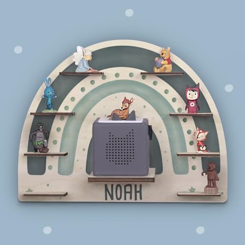 hellomini Personalisiertes Tonie Regal Jungen - Toniebox Regal...