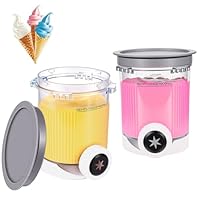 YONHESHI 2 Stück für Ninja Swirl Creami Behälter 480 ml Eisbehälter - Kompatibel mit Ninja Creami NC701 & NC700 Serie Eismaschinen - BPA-frei & Spülmaschinenfest