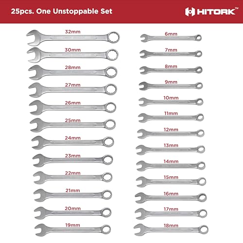 HITORK 25-Piece Metric Wrench Set