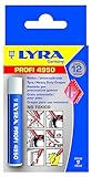 L4950001, LYRA 4950 Reifen-/Universalkreide MARK-ALL für professionelle, wetterfeste Markierungen auf vielen Untergründen, Box mit 12 weißen Kreiden