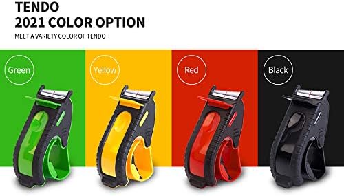 Heavy Duty Packing Tape Dispenser, Smart Tape Gun: TENDO° Essential Line  Ergonomic Tape Dispenser for 2" Tape, with Patented 10° Sloped Chromium Blades - P-2200 (4th Gen.)_RED