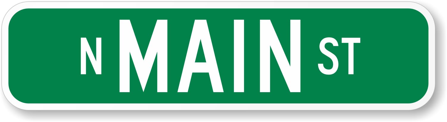 SmartSign 2-Sided Custom Street Metal Sign | 6" x 24" 3M Engineer Grade Reflective Aluminum "Add Your Text" Make your Own Personalized Signs, Made in USA