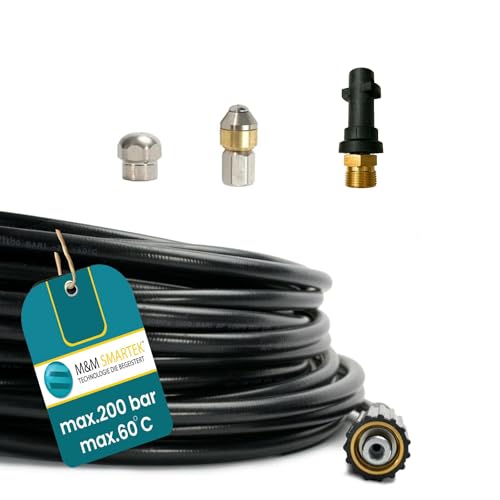 15m Rohrreinigungsschlauch Set 4 - teilig zur Rohr Rohrreinigung Abfluss Kanalratte 15m Rohrreinigungsschlauch Set 4 - teilig zur Rohr Rohrreinigung Abfluss Kanalratte