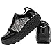 ANUFER Mujer Súper Ligero Plataforma Zapatillas con Cordones Cuña Zapatos Deportivos Negro SN070680 EU39 Imagen de ANUFER Mujer Súper Ligero Plataforma Zapatillas con Cordones Cuña Zapatos Deportivos Negro SN070680 EU39