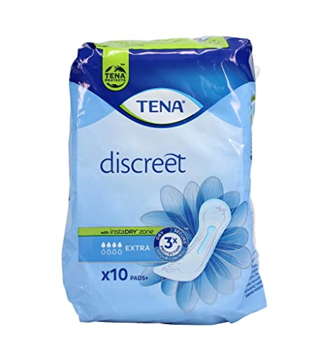 TENA Discreet - Assorbenti per incontinenza, extra (1 confezione da 10)